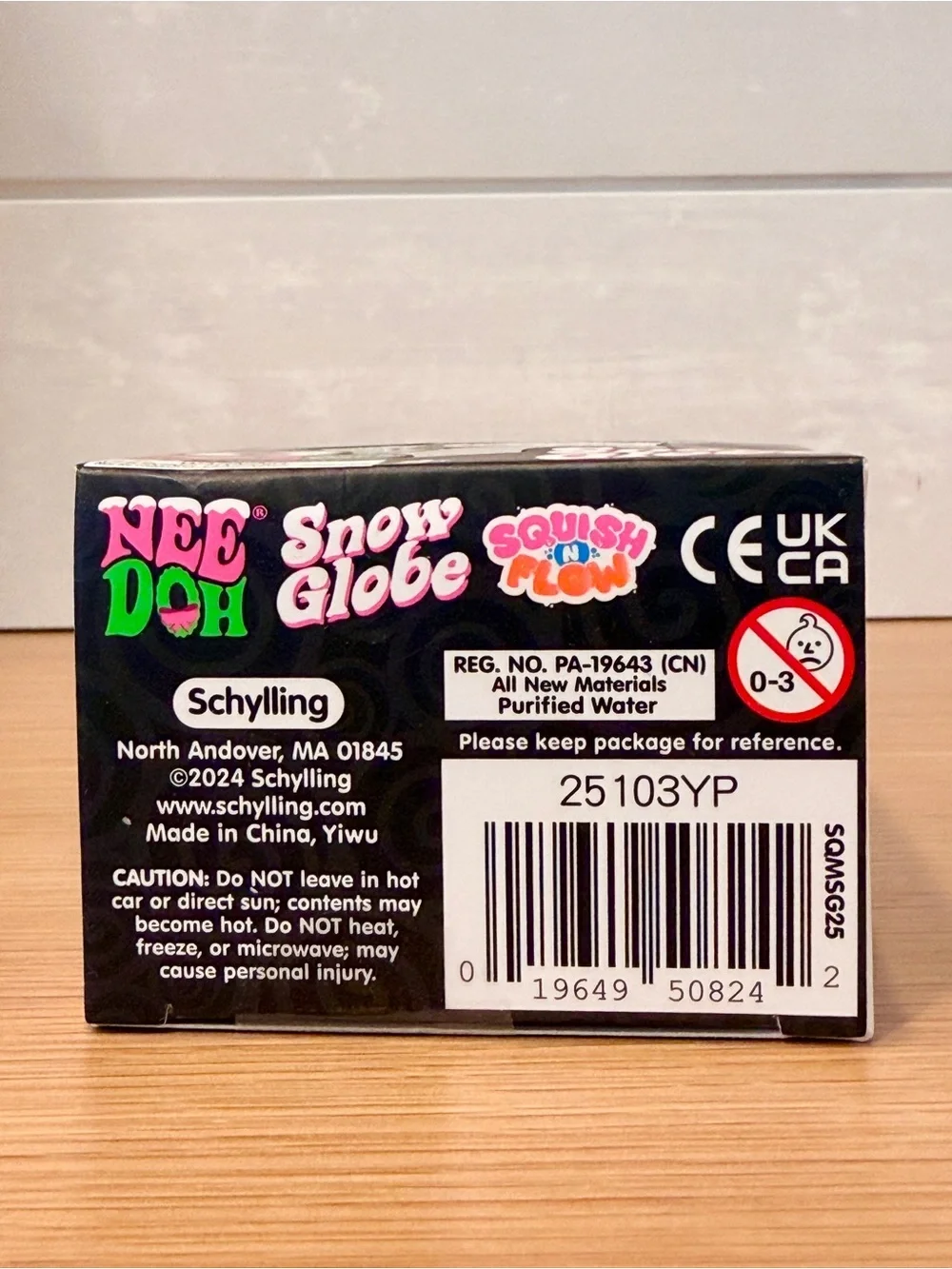 Pink Needoh Snow Globe